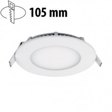 Φωτιστικό LED Στρογγυλό Χωνευτό 6W 230V 550lm 3000K Θερμό Φως 21-061000
